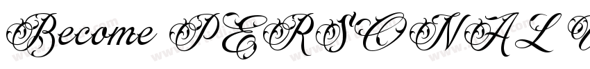 Become PERSONAL USE字体转换